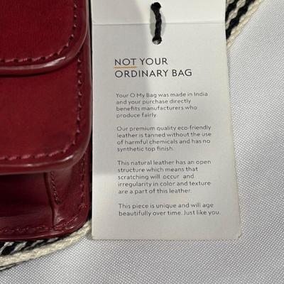 LOT 92: O My Bag Sustainable Leather Brown Purse with Organic Cotton Lining and Storage Bag