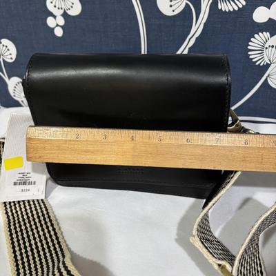 LOT 93: O My Bag Sustainable Black Leather Purse Organic Cotton Lining a