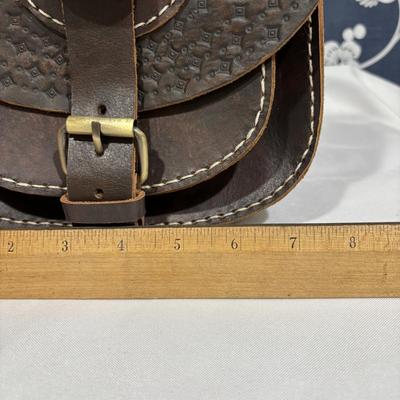 LOT 95: Hobo and Hatch Southwestern Style Leather Purse with Tag