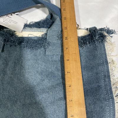 LOT 96: Pretty Simple Denim Bag with Fringes, Roostas Woven Belt with Bag and Fashion Jewelry and Accessories all with Tags,