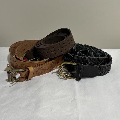 LOT 98: Hobo and Hatch - Three (3) Leather Belts