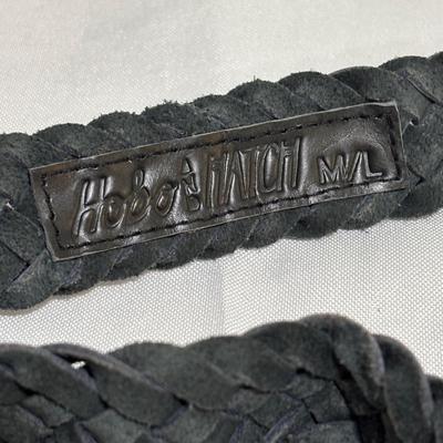LOT 99: Set of Three (3) Leather Belts by Hobo and Hatch