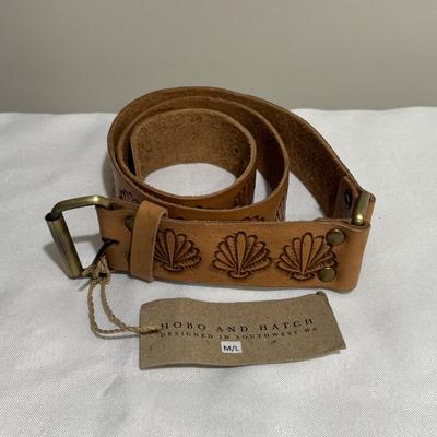 LOT 99: Set of Three (3) Leather Belts by Hobo and Hatch