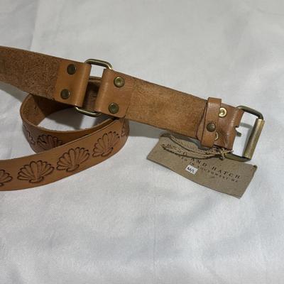 LOT 99: Set of Three (3) Leather Belts by Hobo and Hatch