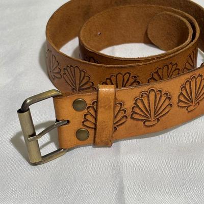 LOT 99: Set of Three (3) Leather Belts by Hobo and Hatch