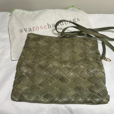 LOT 101: Tory Burch Leather and Cloth Purse and Ava Rose Green Clutch Bag