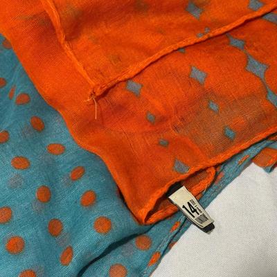 LOT 103: Collection of Fashion Scarfs and Scarf Holder and Unopened Tights