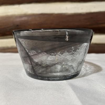 LOT 105: Four (4) Piece Ceramic Condiment / Relish Dish with Metal Rack, Crate & Barrel Marbles Compote and More