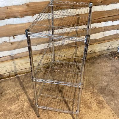 LOT 109: Set of Three HDX NSF Metal Wire Shelves / Racks