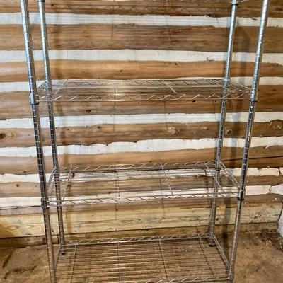 LOT 109: Set of Three HDX NSF Metal Wire Shelves / Racks