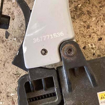LOT 110: Pneumatic Air Nail Gun, Max Lander Battery Power Cordless Hedge Trimmer, and Electric Paint Spray Gun