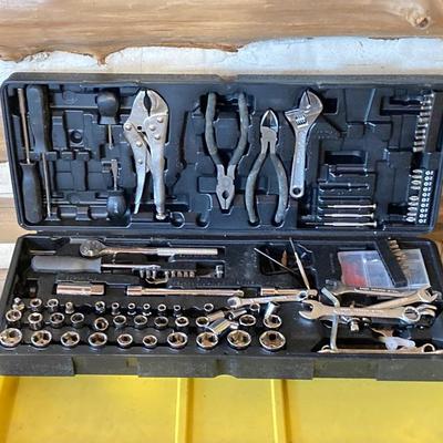 LOT 112: Tool Collection - Drills (Black & Decker, Warrior and Drill Master), Tool Set with Case and Assorted Drill Bits / Tools and...