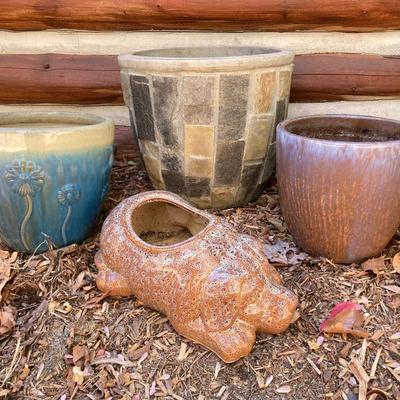LOT 113: Assortment of Ceramic Planters
