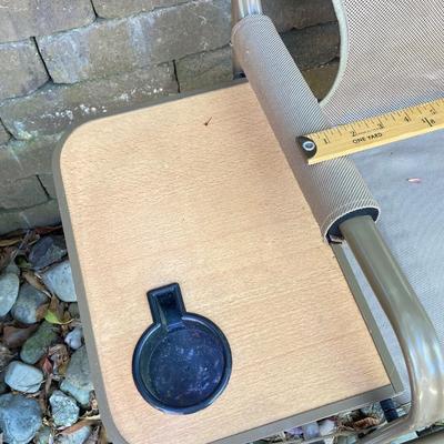 LOT 115: Outdoor Livin’ Includes and Lewis & Clark Fold & Go Directors Chair, Tiki Torches, Cooler, Copper Plated Bottle Holder...