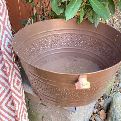 LOT 115: Outdoor Livin’ Includes and Lewis & Clark Fold & Go Directors Chair, Tiki Torches, Cooler, Copper Plated Bottle Holder...