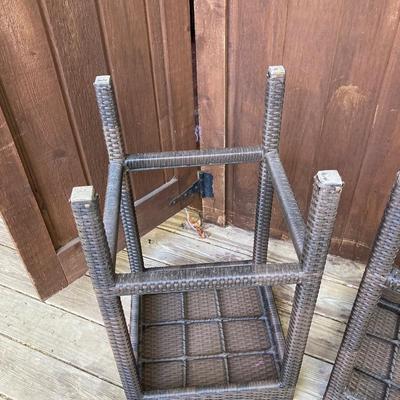 LOT 122: Cheers - A Collection of Bar Signs, Wine Rack and Set of Two (2) Bar Stools