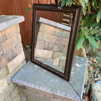 LOT 128: Home Decor Collection - Carved Circular Shelf, Wall Mirror, Heart Shaped Metal Table Mirror and Inspirational Artwork