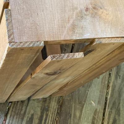 LOT 130: Collection of Wooden Crates - Six Painted and Stained Storage / Home Decor Crates