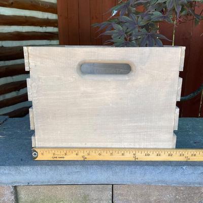 LOT 130: Collection of Wooden Crates - Six Painted and Stained Storage / Home Decor Crates