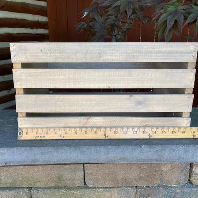 LOT 130: Collection of Wooden Crates - Six Painted and Stained Storage / Home Decor Crates