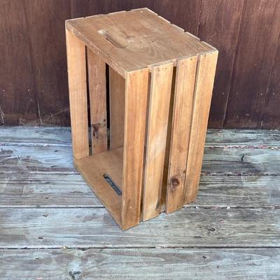 LOT 130: Collection of Wooden Crates - Six Painted and Stained Storage / Home Decor Crates