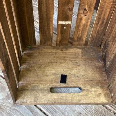 LOT 130: Collection of Wooden Crates - Six Painted and Stained Storage / Home Decor Crates