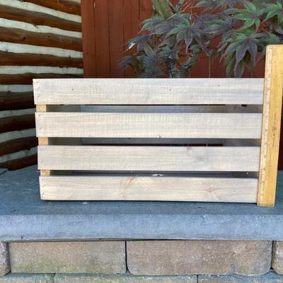 LOT 130: Collection of Wooden Crates - Six Painted and Stained Storage / Home Decor Crates