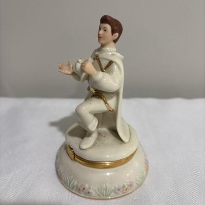 LOT 146: Disney Snow White and the Seven Dwarfs Collection Trinket /Treasure Boxes Prince Charming with COA, Dopey and Sleepy all with a...