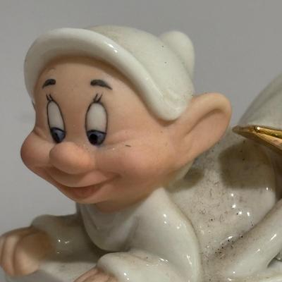 LOT 146: Disney Snow White and the Seven Dwarfs Collection Trinket /Treasure Boxes Prince Charming with COA, Dopey and Sleepy all with a...