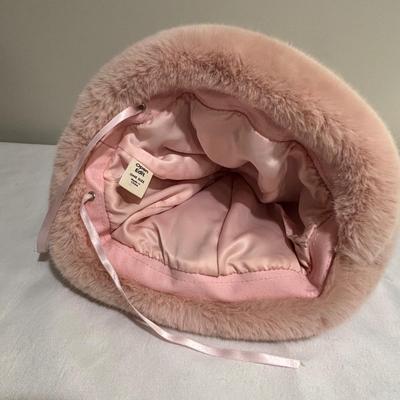 LOT 147: Ugg Fur Lined Gloves, Pink Faux Fur Hat, Banana Republic Scarf, and Sweater