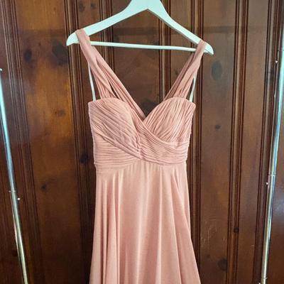 LOT 148: Two (2) Long Evening Dresses - Dessy Collection and Banana Republic