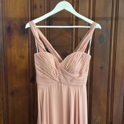 LOT 148: Two (2) Long Evening Dresses - Dessy Collection and Banana Republic