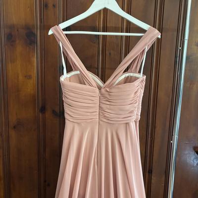 LOT 148: Two (2) Long Evening Dresses - Dessy Collection and Banana Republic