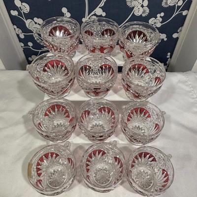 LOT 152: Vintage Echt Bleikristall Lead Crystal Cups, Western Germany