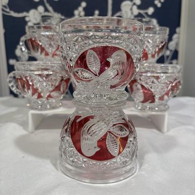 LOT 152: Vintage Echt Bleikristall Lead Crystal Cups, Western Germany
