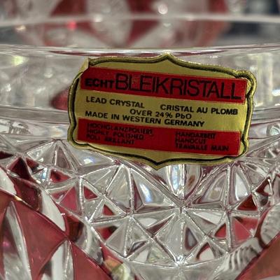 LOT 152: Vintage Echt Bleikristall Lead Crystal Cups, Western Germany