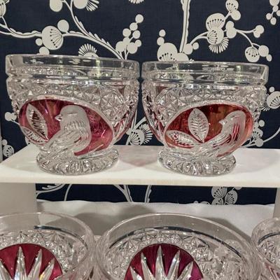LOT 152: Vintage Echt Bleikristall Lead Crystal Cups, Western Germany