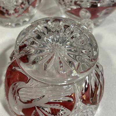 LOT 152: Vintage Echt Bleikristall Lead Crystal Cups, Western Germany