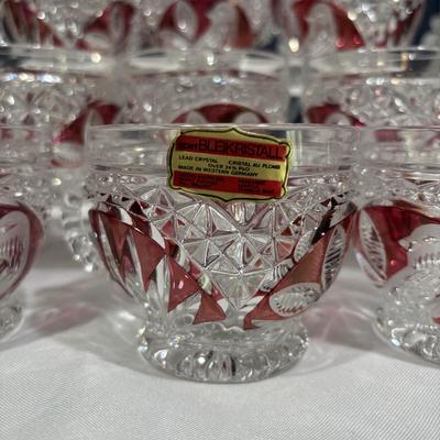 LOT 152: Vintage Echt Bleikristall Lead Crystal Cups, Western Germany