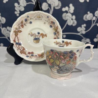 LOT 153: Time for Tea! KPM Porcelain Pink Cup Saucers, Dessert Plates. Royal Daulton, Bavaria & More