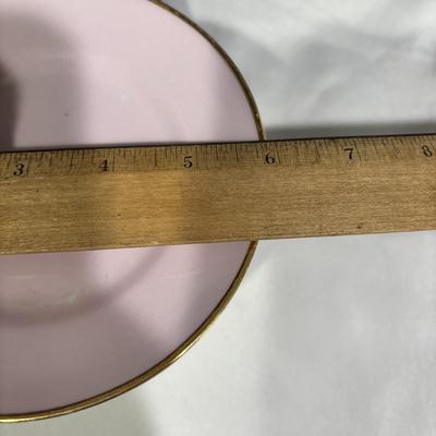 LOT 153: Time for Tea! KPM Porcelain Pink Cup Saucers, Dessert Plates. Royal Daulton, Bavaria & More