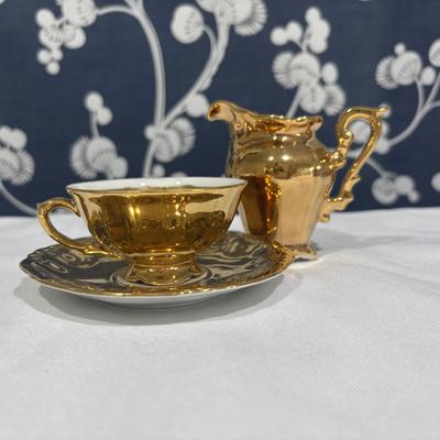 LOT 153: Time for Tea! KPM Porcelain Pink Cup Saucers, Dessert Plates. Royal Daulton, Bavaria & More