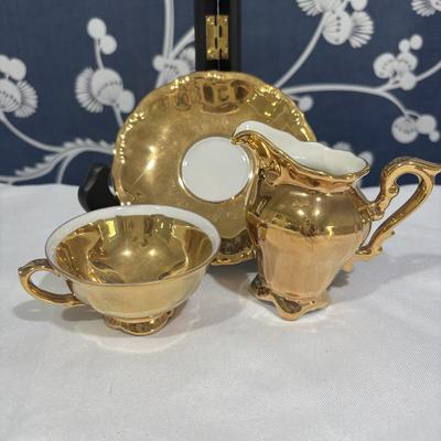 LOT 153: Time for Tea! KPM Porcelain Pink Cup Saucers, Dessert Plates. Royal Daulton, Bavaria & More