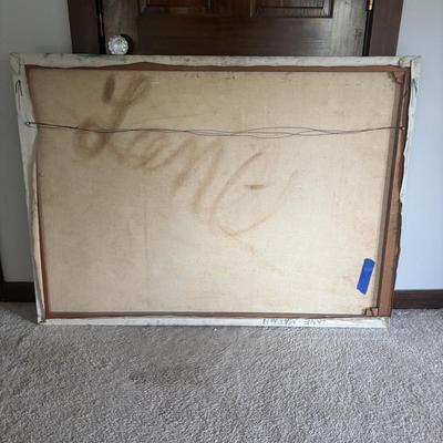 LOT 155: Abstract Painting on Canvas
