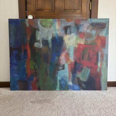LOT 155: Abstract Painting on Canvas