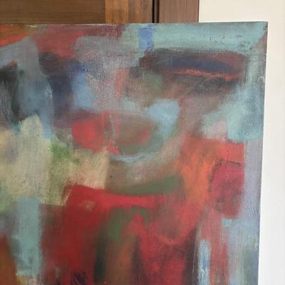 LOT 155: Abstract Painting on Canvas