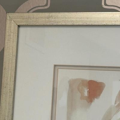 LOT 157: Afred Gockel Life Study I Print & Stainless-Steel Towel Bar