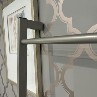 LOT 157: Afred Gockel Life Study I Print & Stainless-Steel Towel Bar