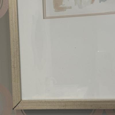 LOT 157: Afred Gockel Life Study I Print & Stainless-Steel Towel Bar
