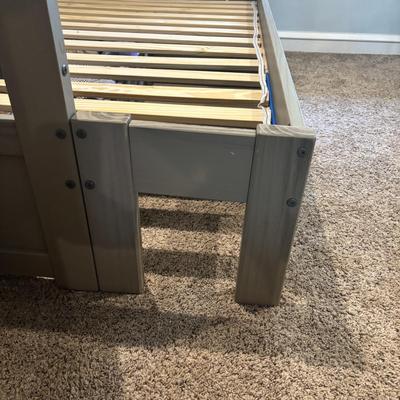 LOT 161: Gray Platform Beds Full & Twin - Can be Made into Bunkbeds
